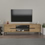 Hanah Home Eslem Soporte para TV Roble y Negro